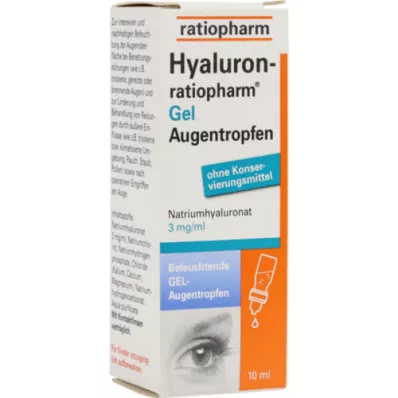 HYALURON-RATIOPHARM Gél szemcsepp, 10 ml