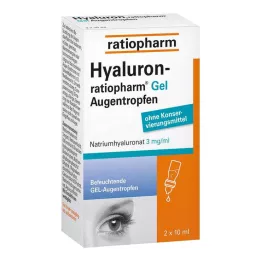 HYALURON-RATIOPHARM Gél szemcsepp, 2X10 ml