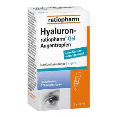 Hyaluron-Ratiopharm gél szemcsepp, 2x10 ml