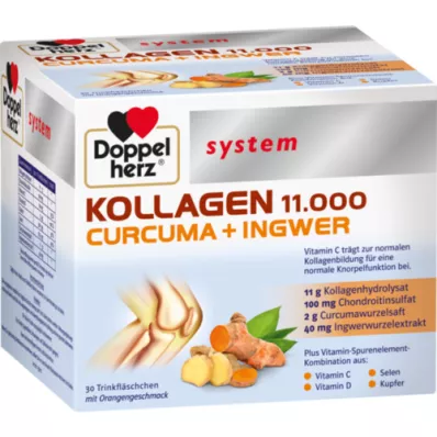 DOPPELHERZ Kollagén 11,000 Curcuma+Ingw.system TRA, 30X25 ml