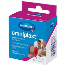 OMNIPLAST Rögzítő gipsz textilszál 2,5 cm x 5 m OTC, 1 db