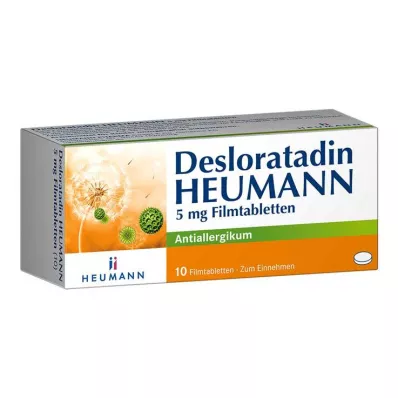 Desloratadin HEUMANN 5 mg filmtabletta, 10 db