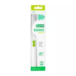 GUM SONIC DAILY Szonikus fogkefe fehér, 1 db