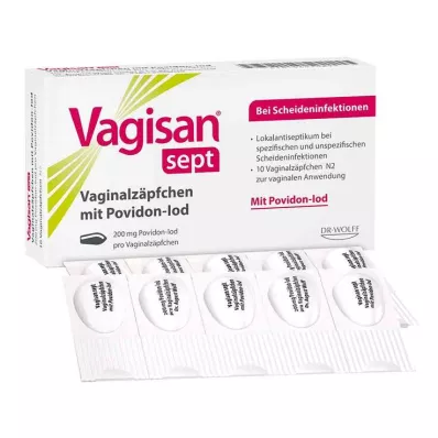 Vagisan sept hüvelykúp povidon-jóddal, 10 db
