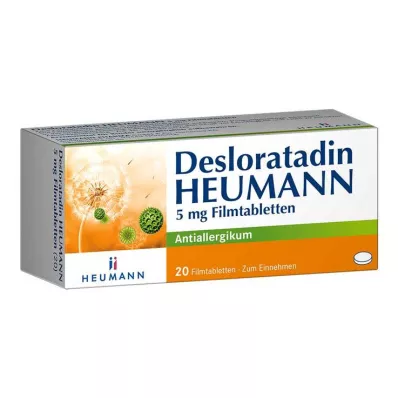 Desloratadin HEUMANN 5 mg filmtabletta, 20 db