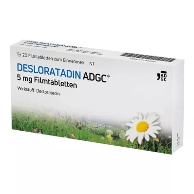 DESLORATADIN ADGC 5 mg filmtabletta, 20 db DESLORATADIN ADGC 5 mg filmtabletta, 20 db
