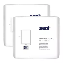 Seni® Soft Super ágyvédő alátét 90x60 cm, 2x25 db