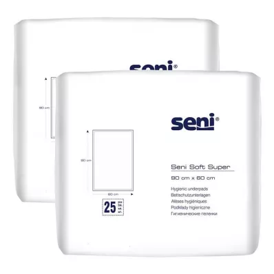 Seni® Soft Super ágyvédő alátét 90x60 cm, 2x25 db