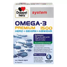 DOPPELHERZ Omega-3 Premium 1500 rendszerű kapszula, 60 kapszula