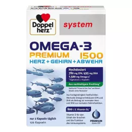 DOPPELHERZ Omega-3 Premium 1500 rendszerű kapszula, 120 kapszula