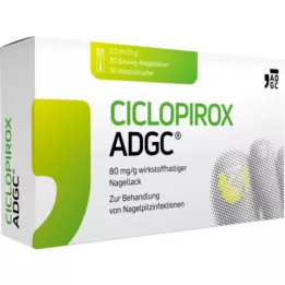 CICLOPIROX ADGC 80 mg/g hatóanyagot tartalmazó körömlakk, 3,3 ml