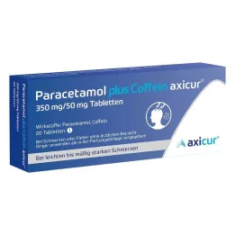 PARACETAMOL plusz koffein axicur 350 mg/50 mg tbl, 20 db