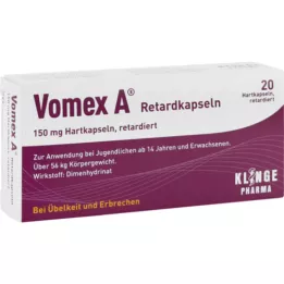 VOMEX A Lassú hatóanyag-leadású kapszula, 20 kapszula