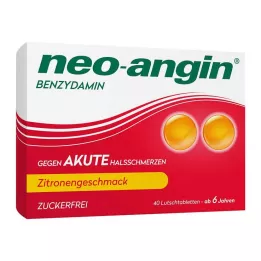 NEO-ANGIN Benzidamin akut torokfájás citrom, 40 db