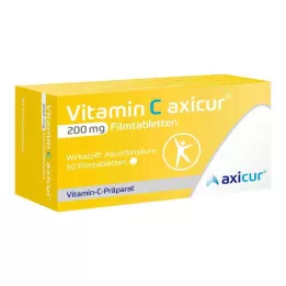 VITAMIN C AXICUR 200 mg filmtabletta, 50 db