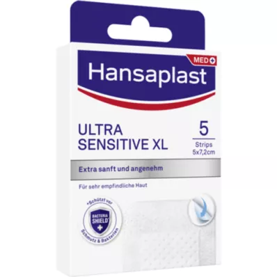 HANSAPLAST Ultra érzékeny sebkötszer 5x7,2 cm XL, 5 db