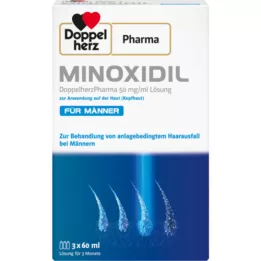 MINOXIDIL DoppelherzPhar.50mg/ml oldat Skin Man, 3X60 ml