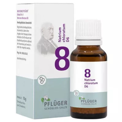 Biokémia Pflueger 8 Sodium chloratum D 6 gömböcskék, 15 g Biokémia Pflueger 8 Sodium chloratum D 6 gömböcskék, 15 g