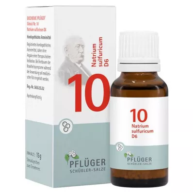 Biokémia Pflueger 10 Natrum sulfuricum D 6 golyócskák, 15 g