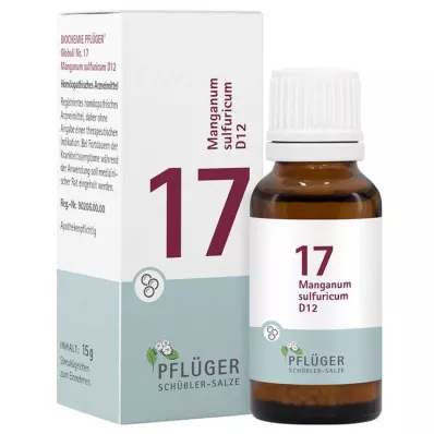 Biokémia Pflueger 17 Manganum sulfuricum D 12 gömböcskék, 15 g
