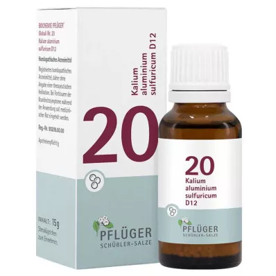 Biokémia Pflueger 20 Kálium-alumínium sulfuricum D 12 golyócskák, 15 g