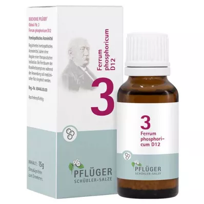 Biokémia Pflueger 3 Ferrum phosphoricum D 12 gömböcske, 15 g