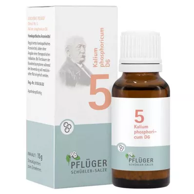 Biokémia Pflueger 5 Kalium phosphoricum D 6 gömböcskék, 15 g Biokémia Pflueger 5 Kalium phosphoricum D 6 gömböcskék, 15 g