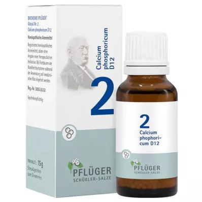 Biokémia Pflueger 2 Calcium phosphoricum D 12 Gl., 15 g Biokémia Pflueger 2 Calcium phosphoricum D 12 Gl., 15 g