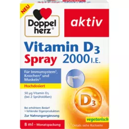 DOPPELHERZ D3-vitamin 2000 I.E. spray, 8 ml