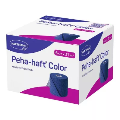 Peha-Haft Color rögzítő pólya latexmentes 6 cmx21 m kék, 1 db