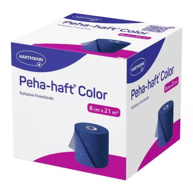 Peha-Haft Color rögzítő pólya latexmentes 8 cmx21 m kék, 1 db