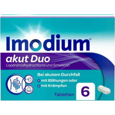 IMODIUM akut Duo 2 mg/125 mg tabletta, 6 db