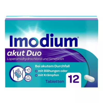 Imodium acute duo - heveny hasmenés, puffadás esetén, 12 db
