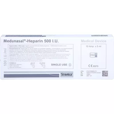 MEDUNASAL-Heparin 500 I.U. ampullák, 10X5 ml