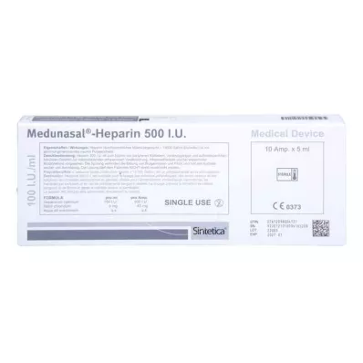 Medunasal heparin 500 I.U.Ampullák, 10X5 ml Medunasal heparin 500 I.U.Ampullák, 10X5 ml