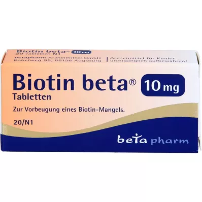 BIOTIN BETA 10 mg-os tabletta, 20 db