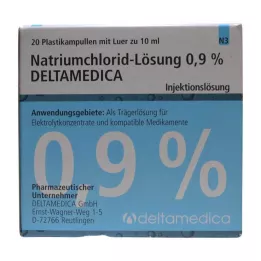 NATRIUMCHLORID-0,9%-os oldat, Deltamedica Luer Pl., 20X10 ml
