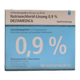NATRIUMCHLORID-0,9%-os oldat, Deltamedica Luer Pl., 20X20 ml