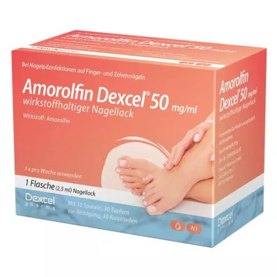 AMOROLFIN Dexcel 50 mg/ml hatóanyagot tartalmazó körömlakk, 2,5 ml