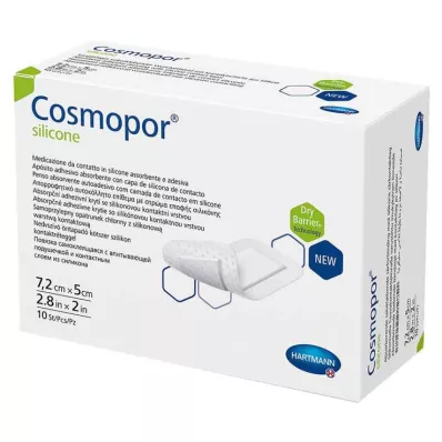 Cosmopor® szilikon sebkötöző 5x7,2 cm, 10 db