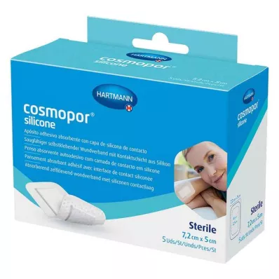 Cosmopor® szilikon sebkötöző 5x7,2 cm, 5 db