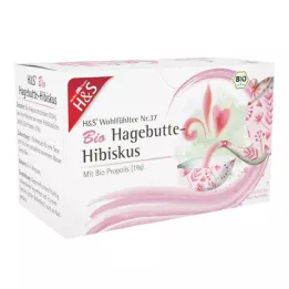H&S Bio csipkebogyó-hibiszkusz szűrőzacskó, 20X3.0 g