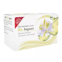 H&amp;S Szerves gyömbér szűrőzacskó, 20X2 g