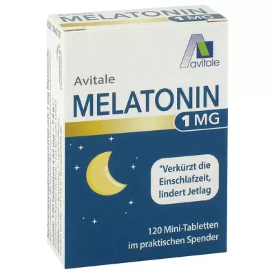 MELATONIN 1 mg-os mini tabletta adagolóban, 120 db