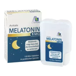 MELATONIN 1 mg-os mini tabletta adagolóban, 120 db