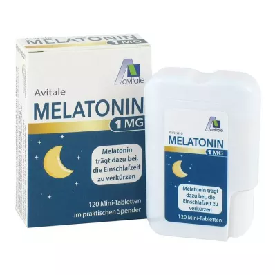 MELATONIN 1 mg-os mini tabletta adagolóban, 120 db