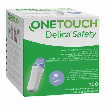One Touch Delica Safety eldobható szúróeszköz 30 G, 100 db One Touch Delica Safety eldobható szúróeszköz 30 G, 100 db