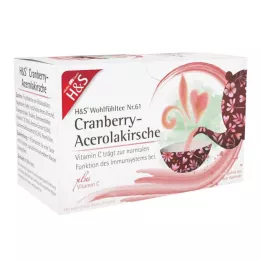 H&amp;S Áfonya-Acerola cseresznye C-vitaminnal Fbtl., 20X2.8 g