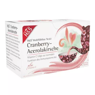 H&S Áfonya acerola cseresznye C-vitamin tasakkal, 20X2,8 g H&S Áfonya acerola cseresznye C-vitamin tasakkal, 20X2,8 g