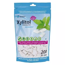 MIRADENT Xilit rágógumi menta utántöltő, 200 db